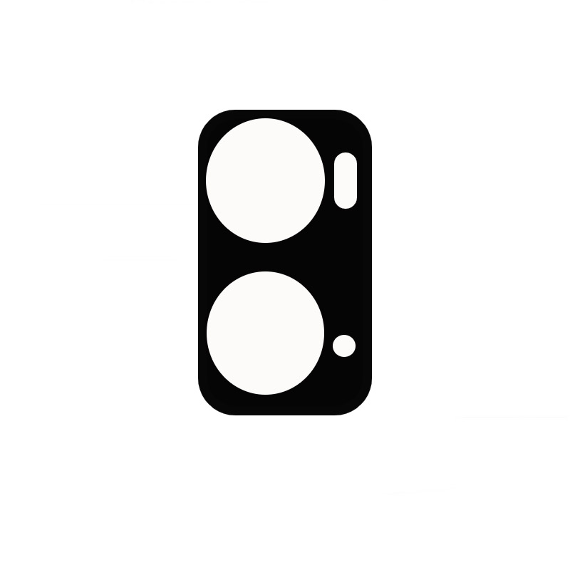 Szkło na aparat dla Oppo A96 Bizon Glass Silk Lens, 2 sztuki.